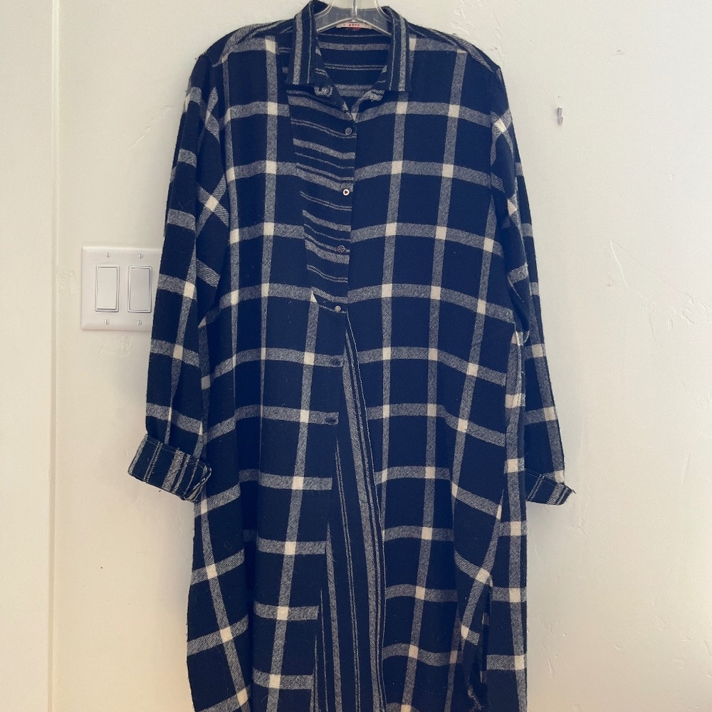 Pero wool oversized button up tunic size 44 - Picture 4 of 11